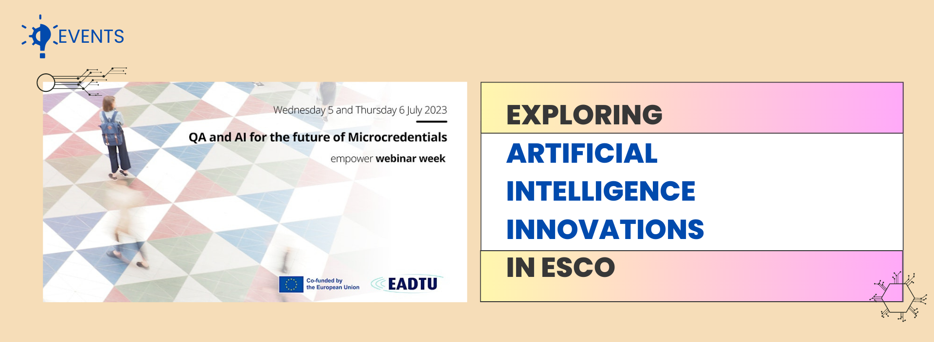 Image repeating the title of the News article in case ESCO presented in the Empower webinar week: QA and AI for the future of Microcredentials