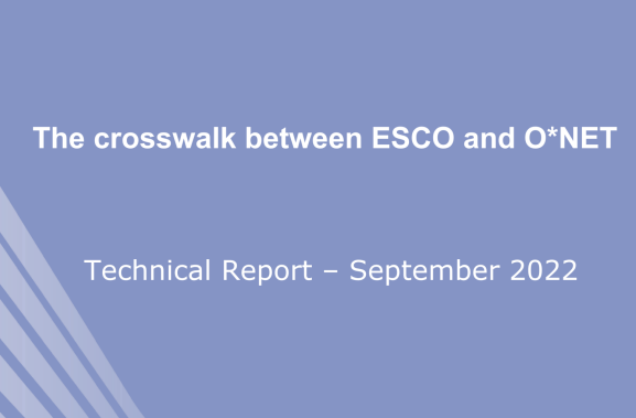 The crosswalk between ESCO and O*NET (Technical Report) 