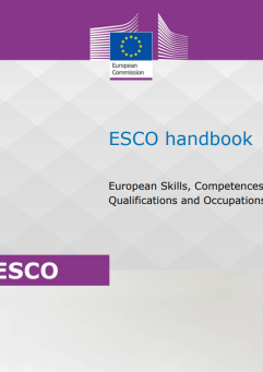 The front page of the internal publication in case repeating its title: ESCO Handbook